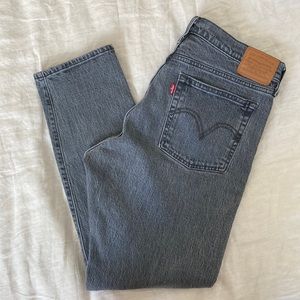 Levi’s Premium  Big E Wedgie Straight Leg Jeans in Black Button Fly 30